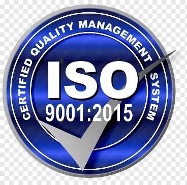 ISO 9001:2015 certification logo